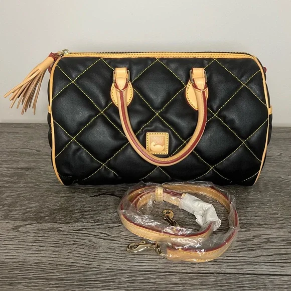 Dooney & Bourke Quilted Satchel Bag - Picture 2 of 7